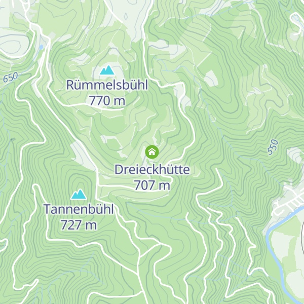 Map of Dreieckhütte