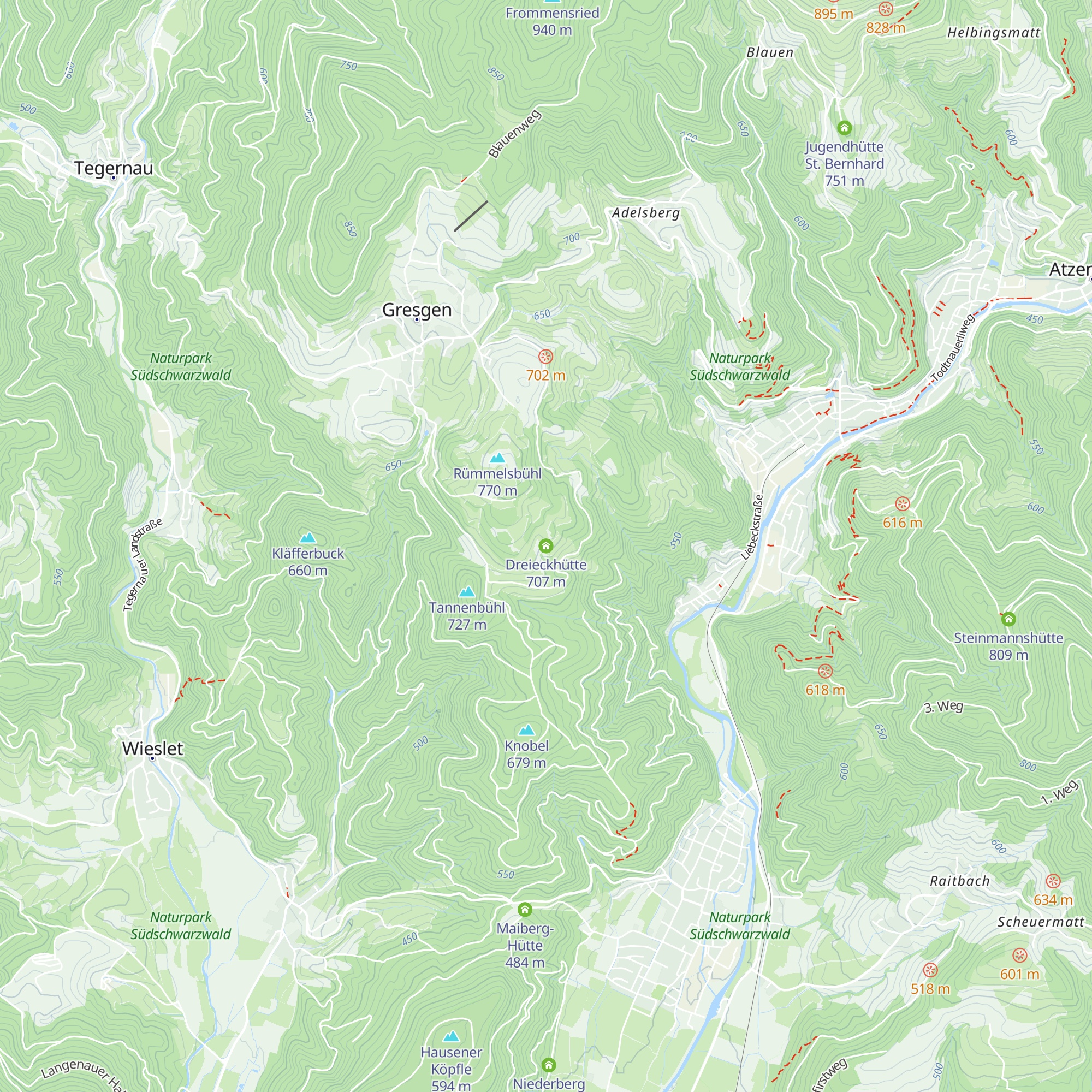 Dreieckhütte map