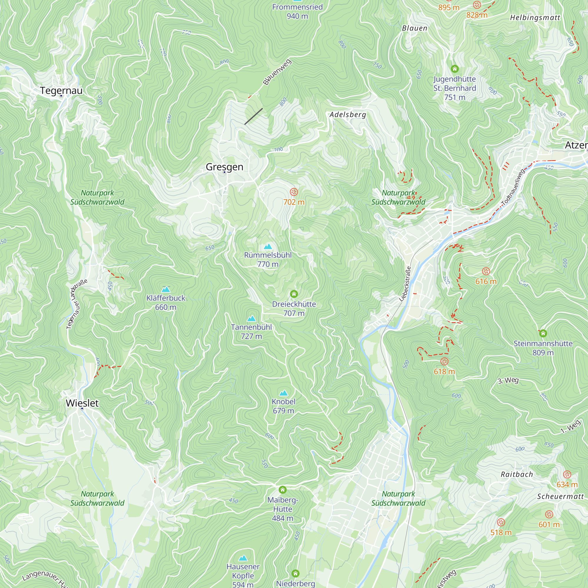 Dreieckhütte map