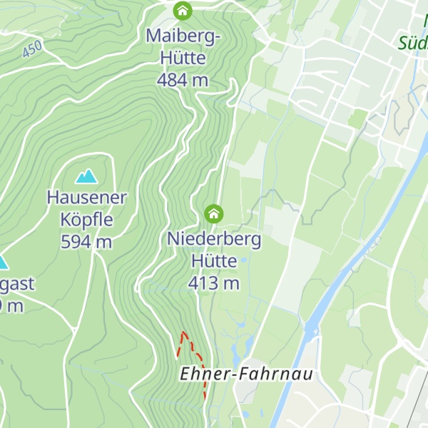 Map of Niederberg Hütte