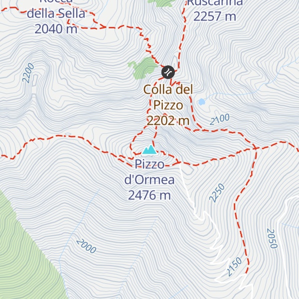 Map of Pizzo d'Ormea