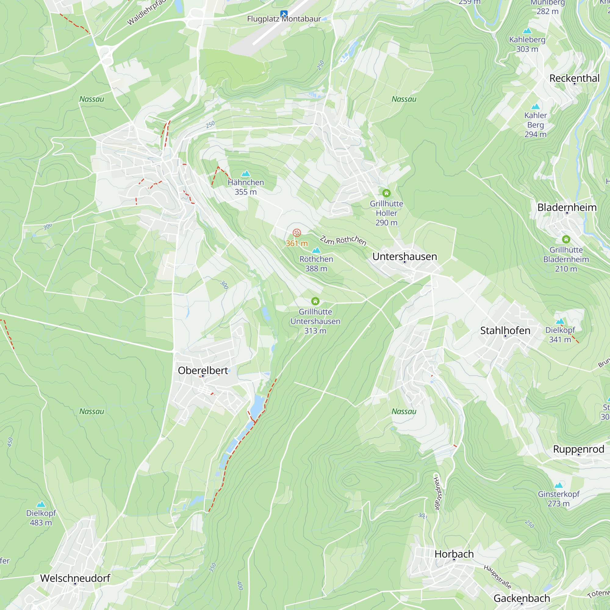 Wohnblockhütte 1 map