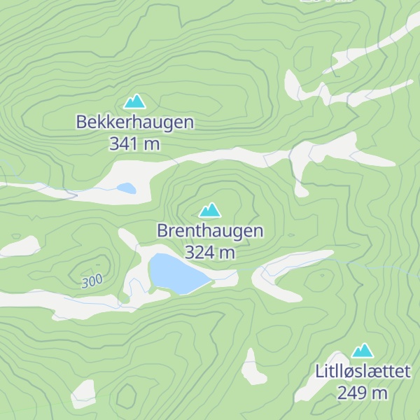 Map of Brenthaugen