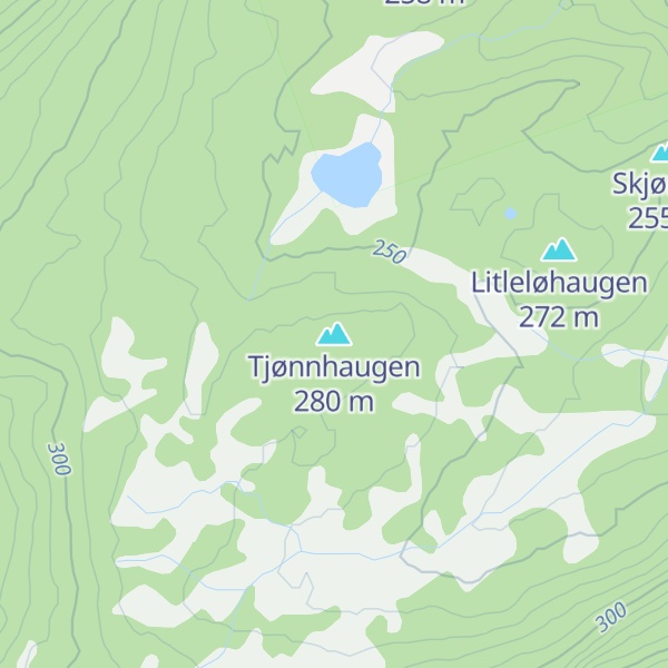 Map of Tjønnhaugen