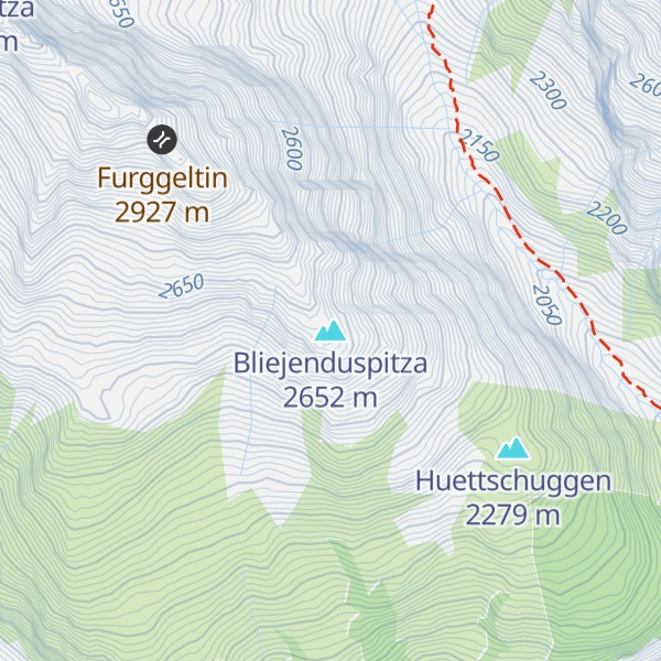 Map of Bliejenduspitza
