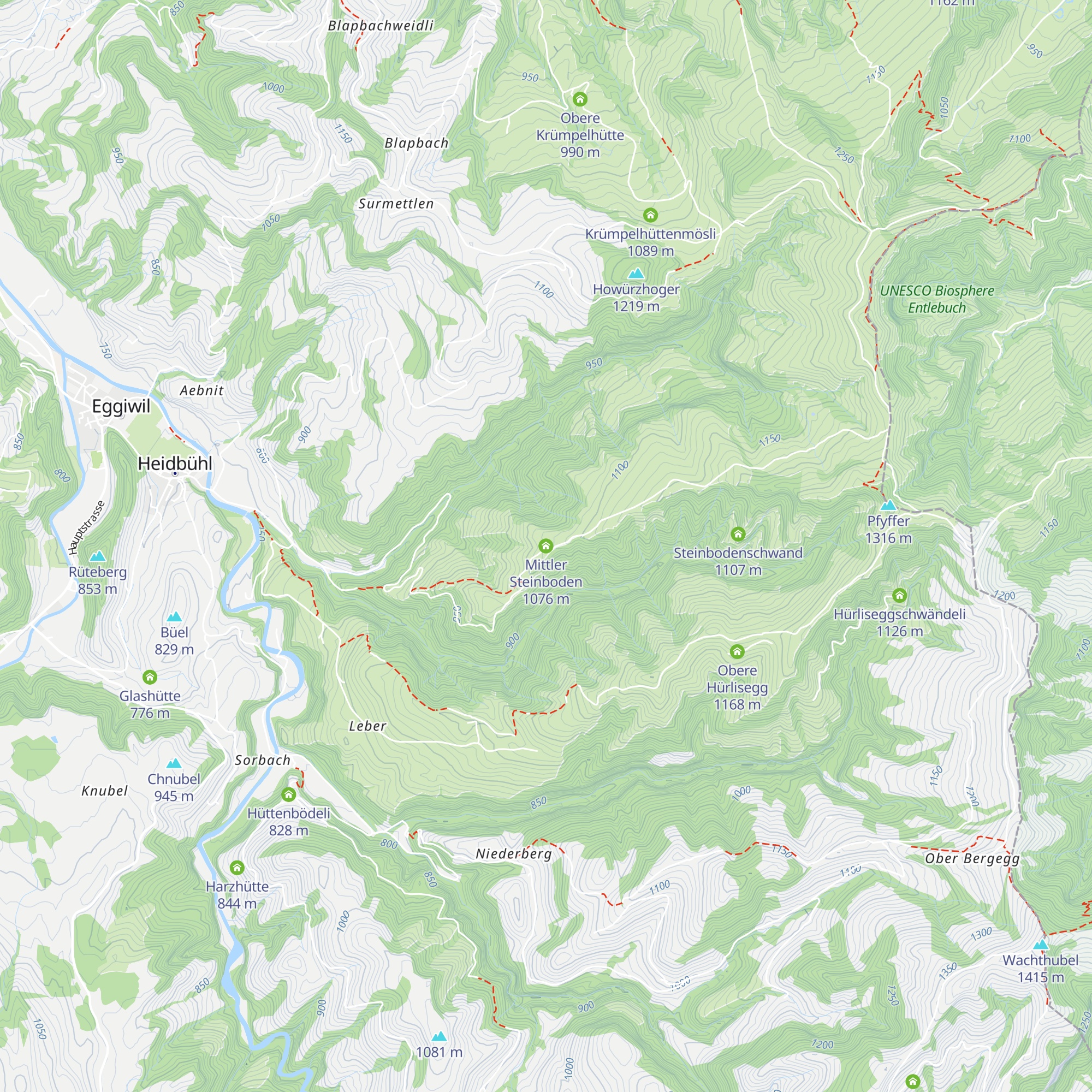 Mittler Steinboden map