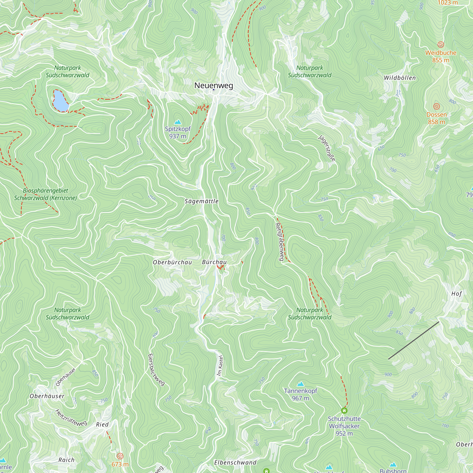 Silberberg-Schutzhütte map