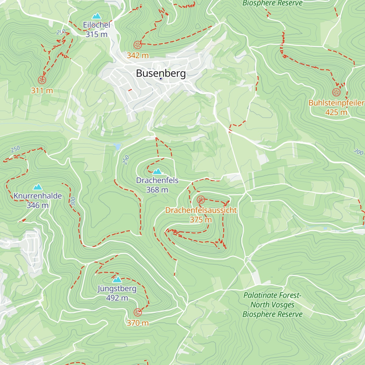 Drachenfelshütte map