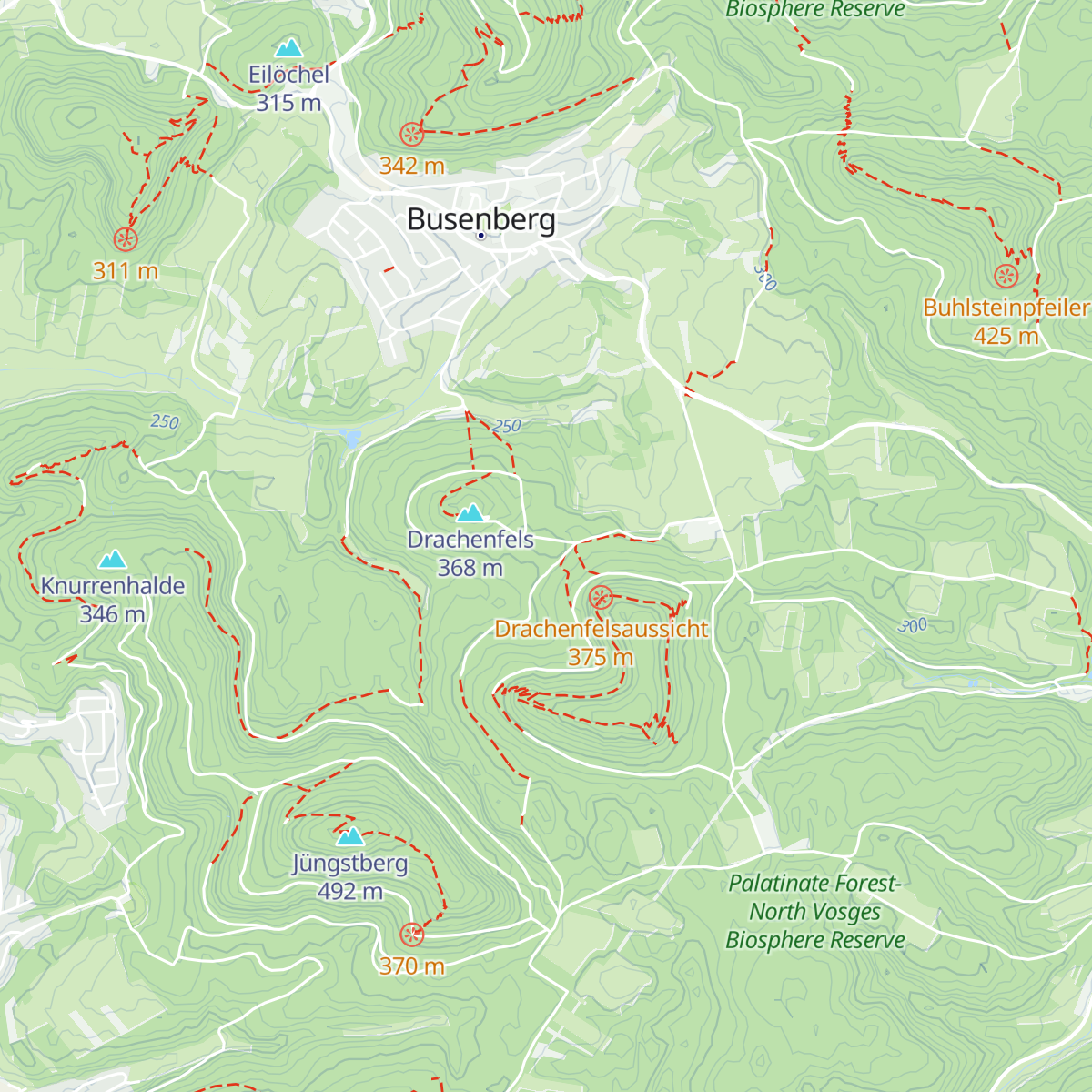 Drachenfelshütte map