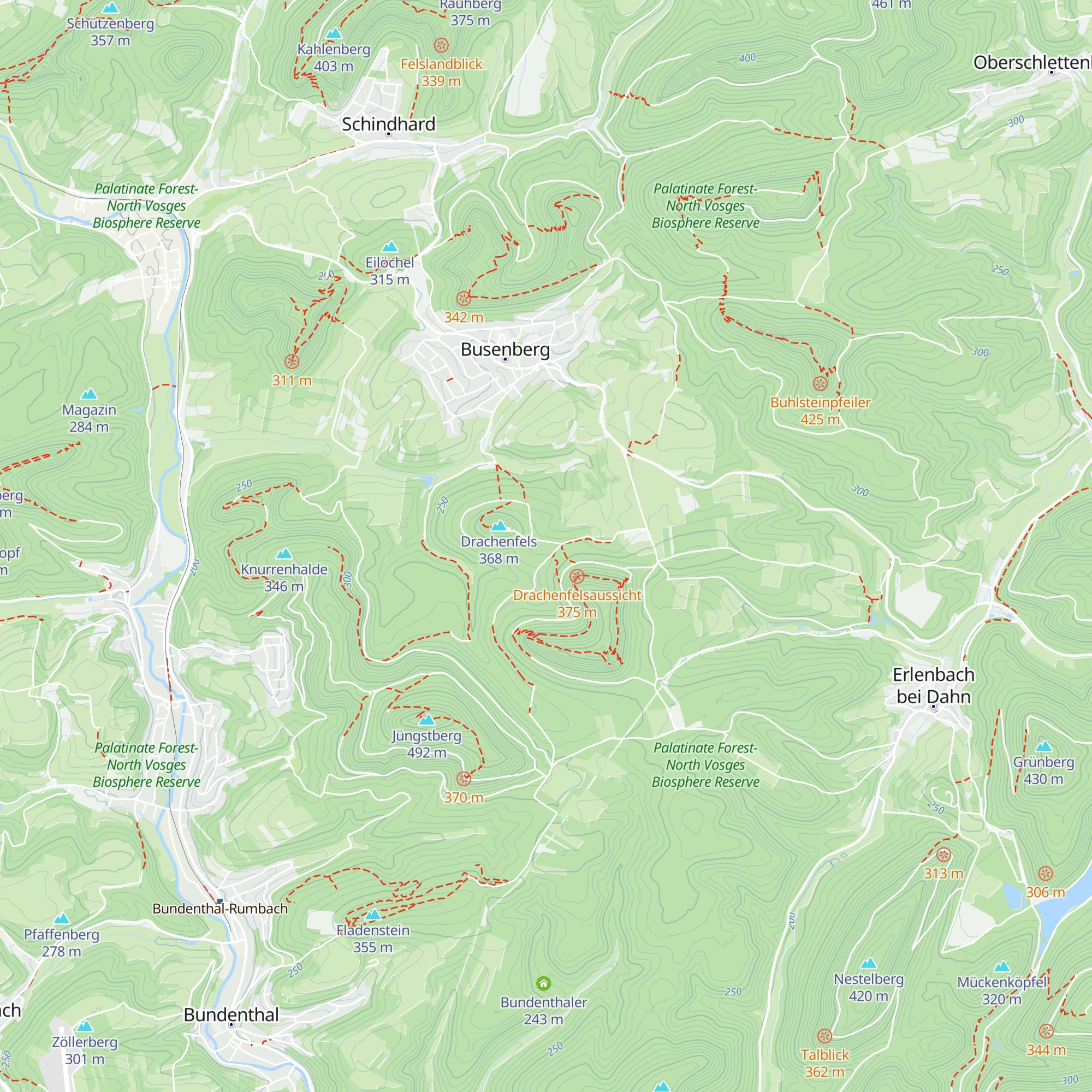 Drachenfelshütte map