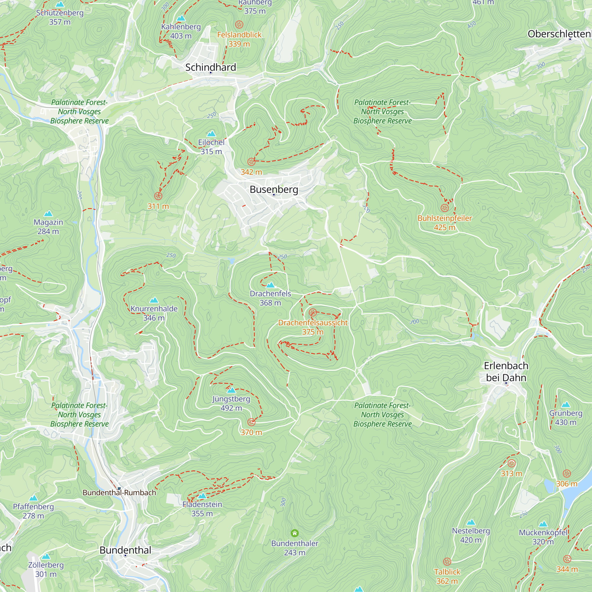 Drachenfelshütte map
