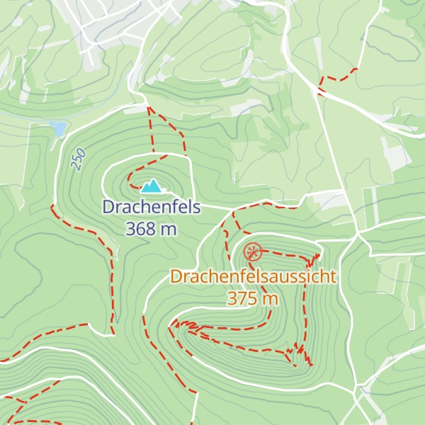 Map of Drachenfelshütte