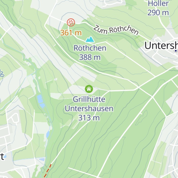 Map of Grillhütte Untershausen