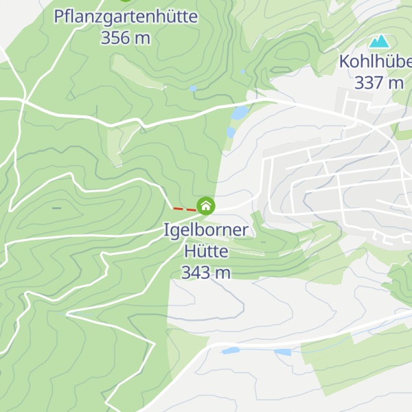 Map of Igelborner Hütte