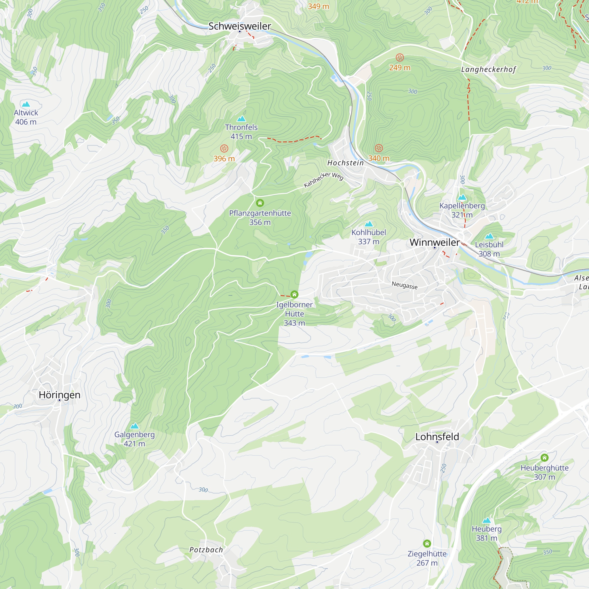 Igelborner Hütte map