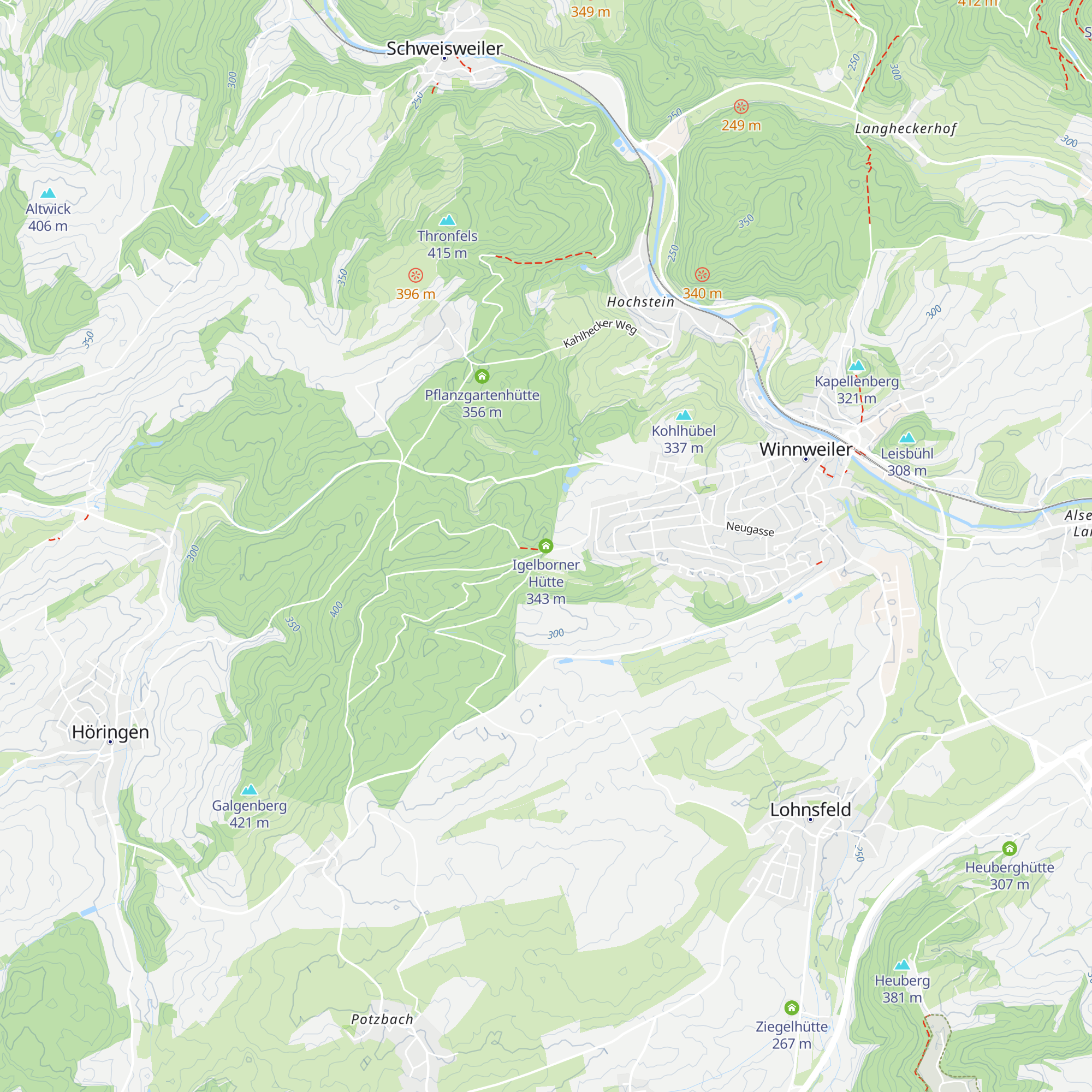 Igelborner Hütte map