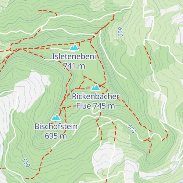 Map of Oberi Risihütte
