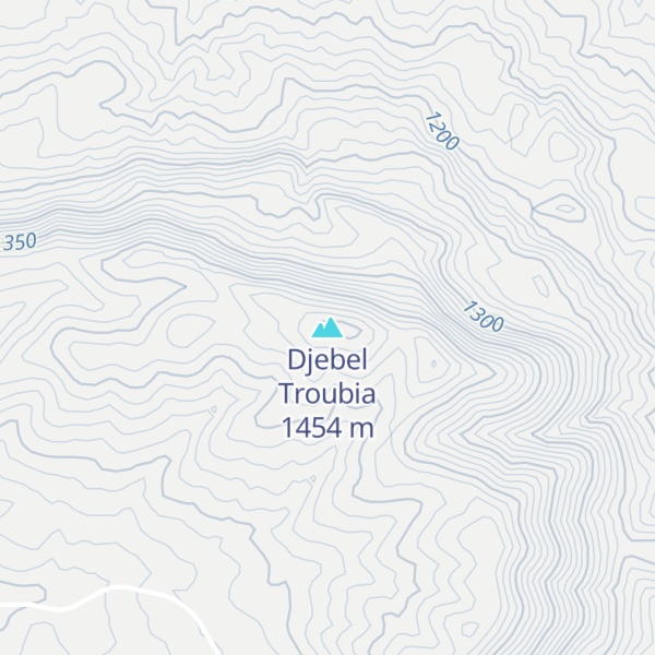 Map of Djebel Troubia