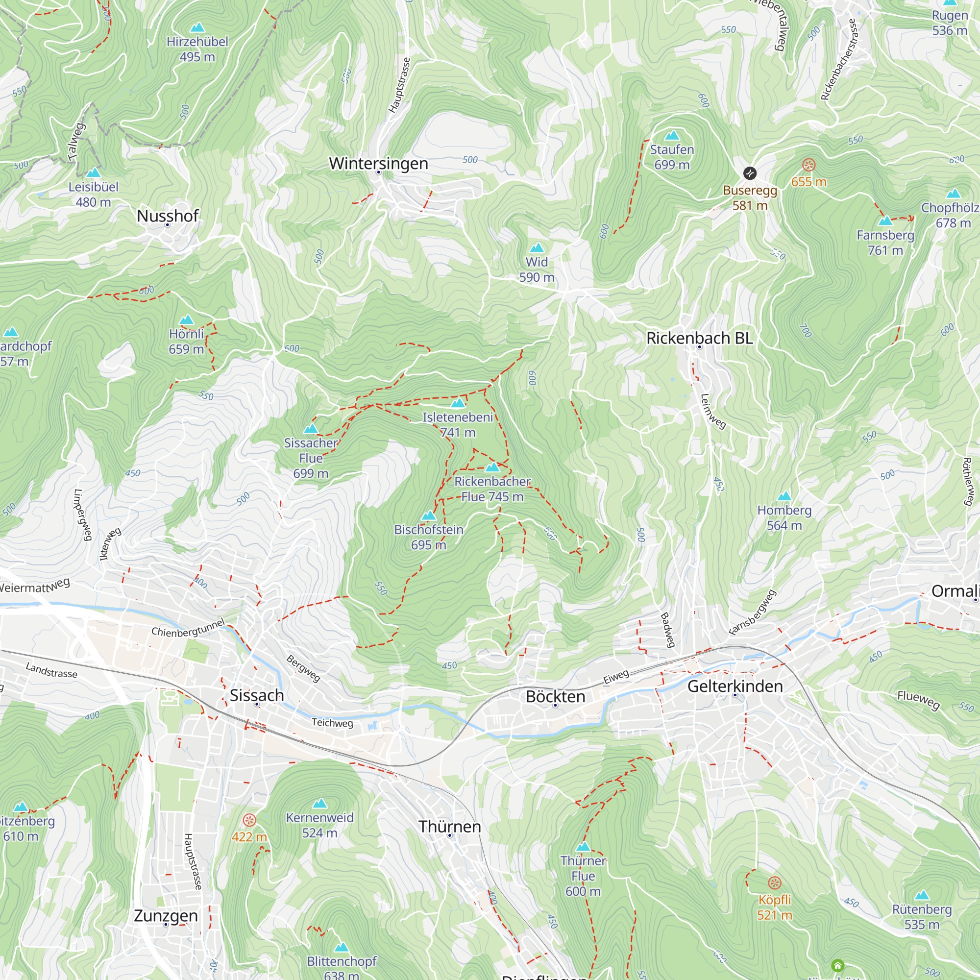 Underi Risihütte map