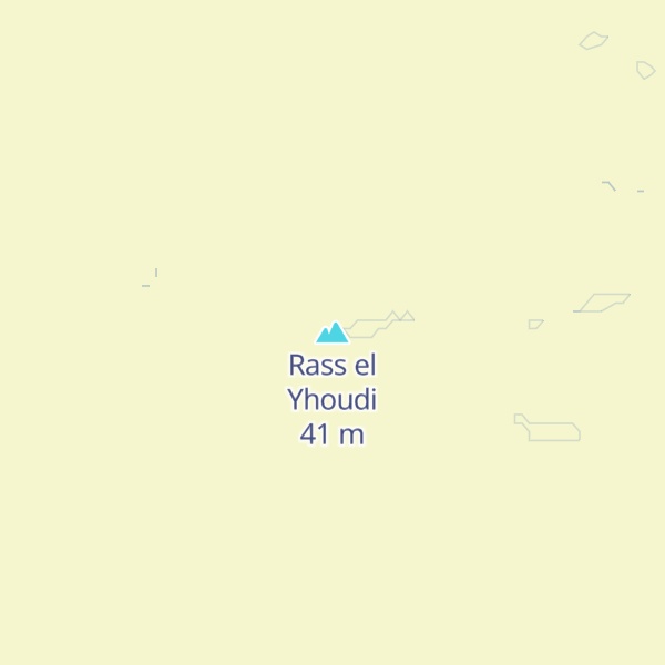 Map of Rass el Yhoudi