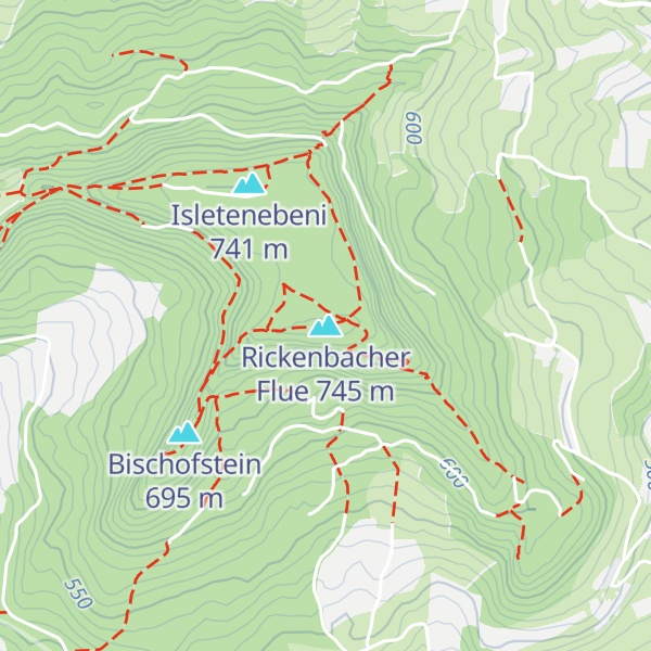 Map of Rickenbacher Flue