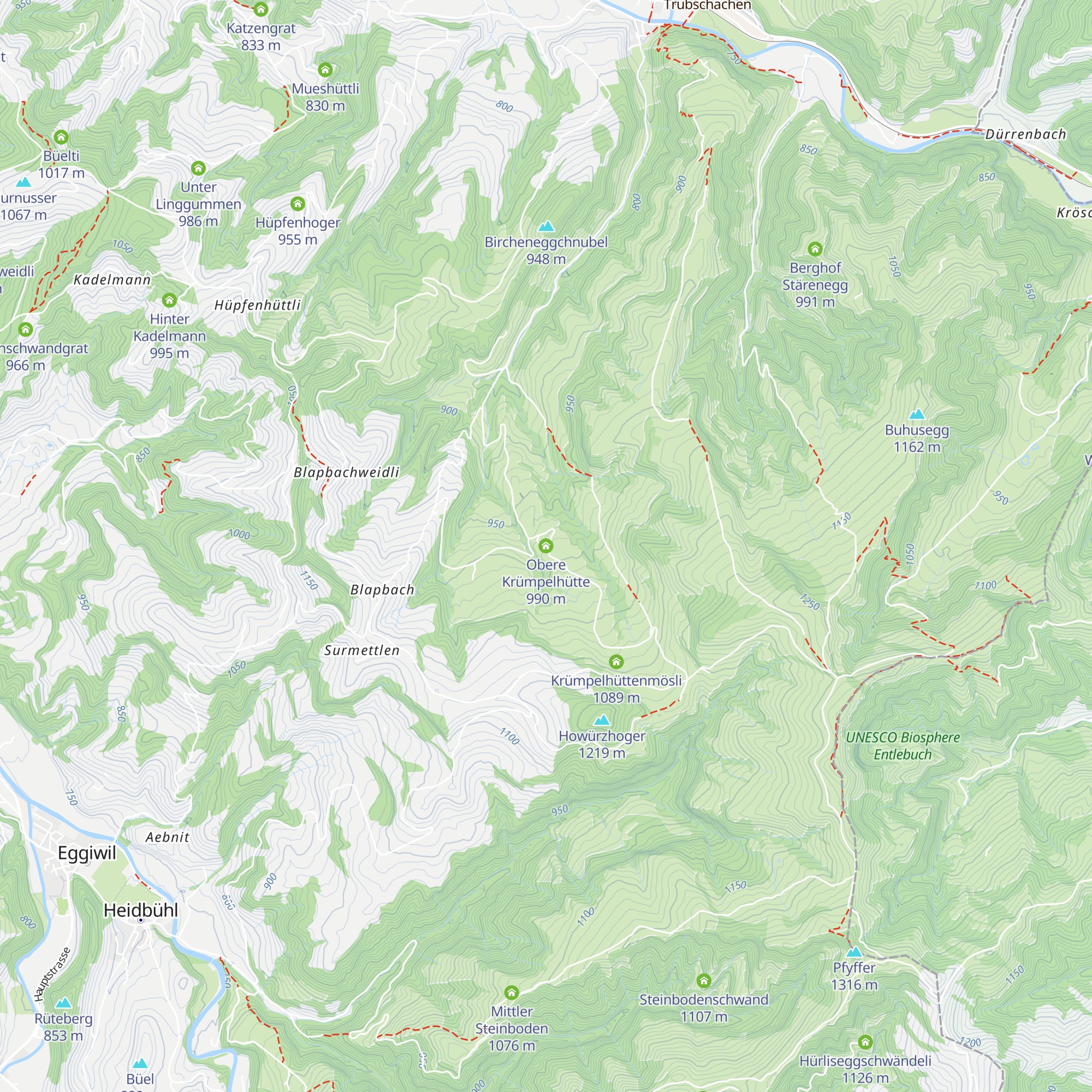 Obere Krümpelhütte map