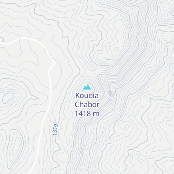 Map of Koudia Chabor