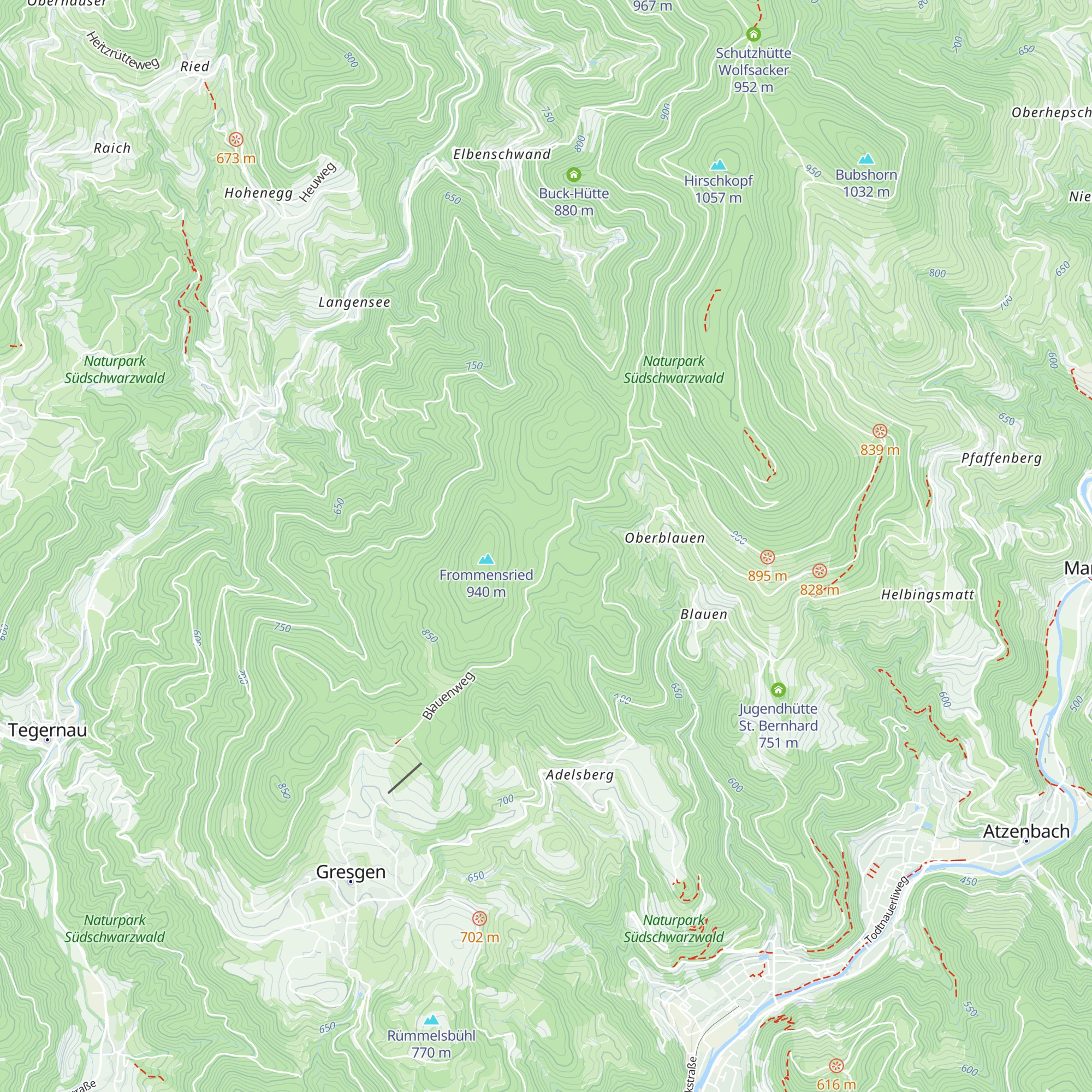 Geisackerhütte map