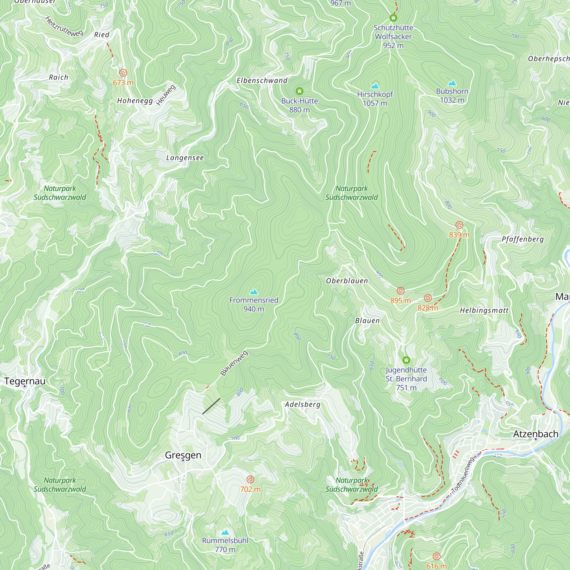 Geisackerhütte map