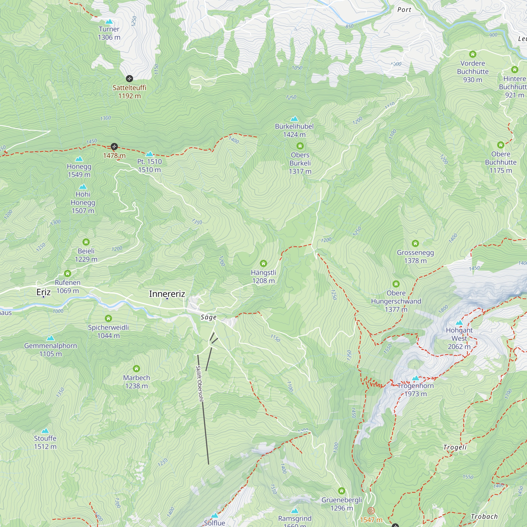 Hängstli map