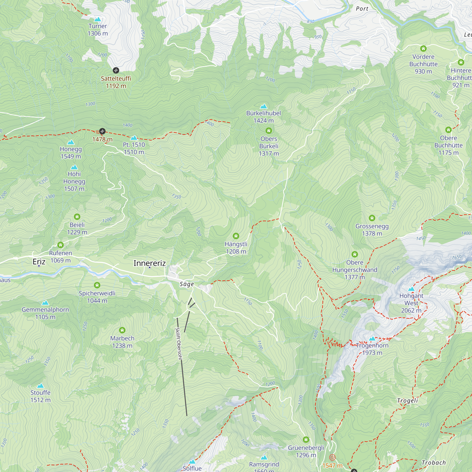 Hängstli map