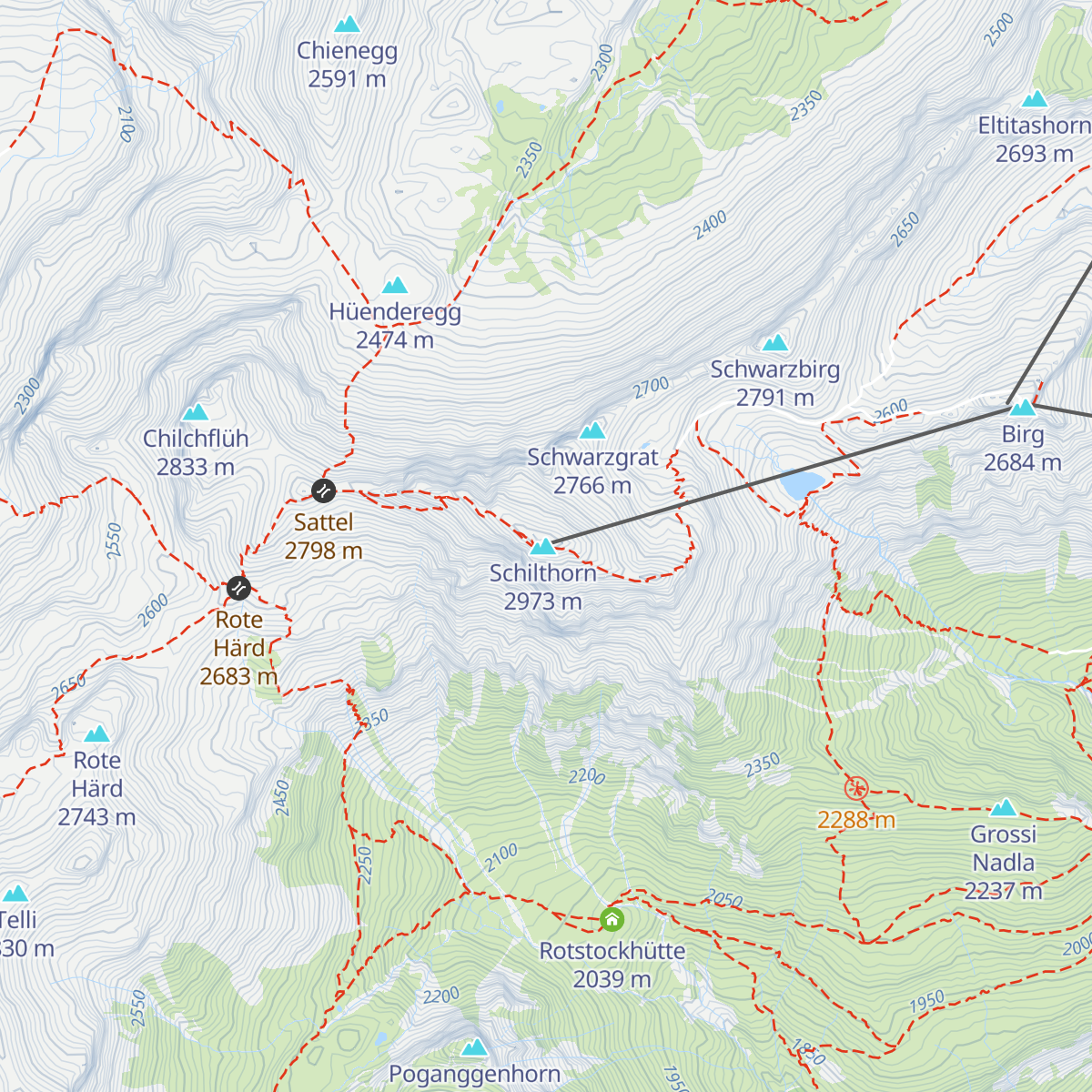 Drehrestaurant Piz Gloria map