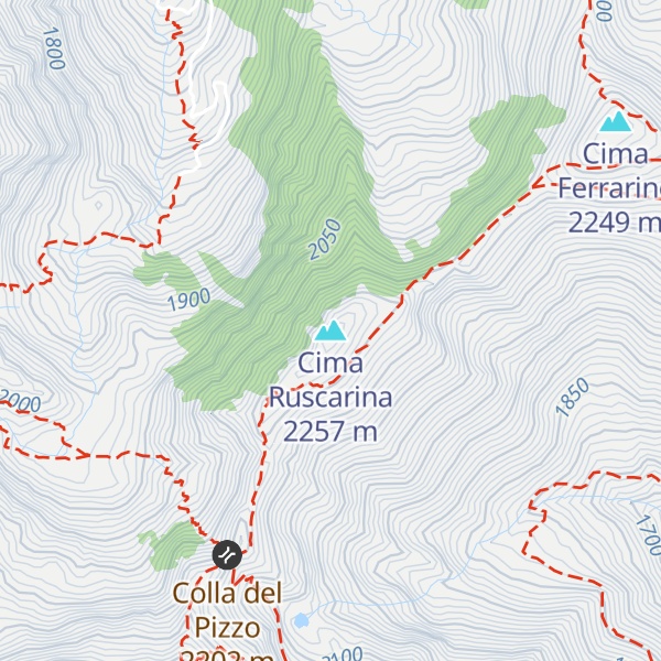 Map of Cima Ruscarina