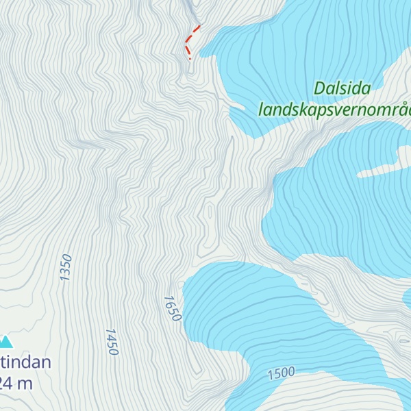 Map of Søre Venjetinden