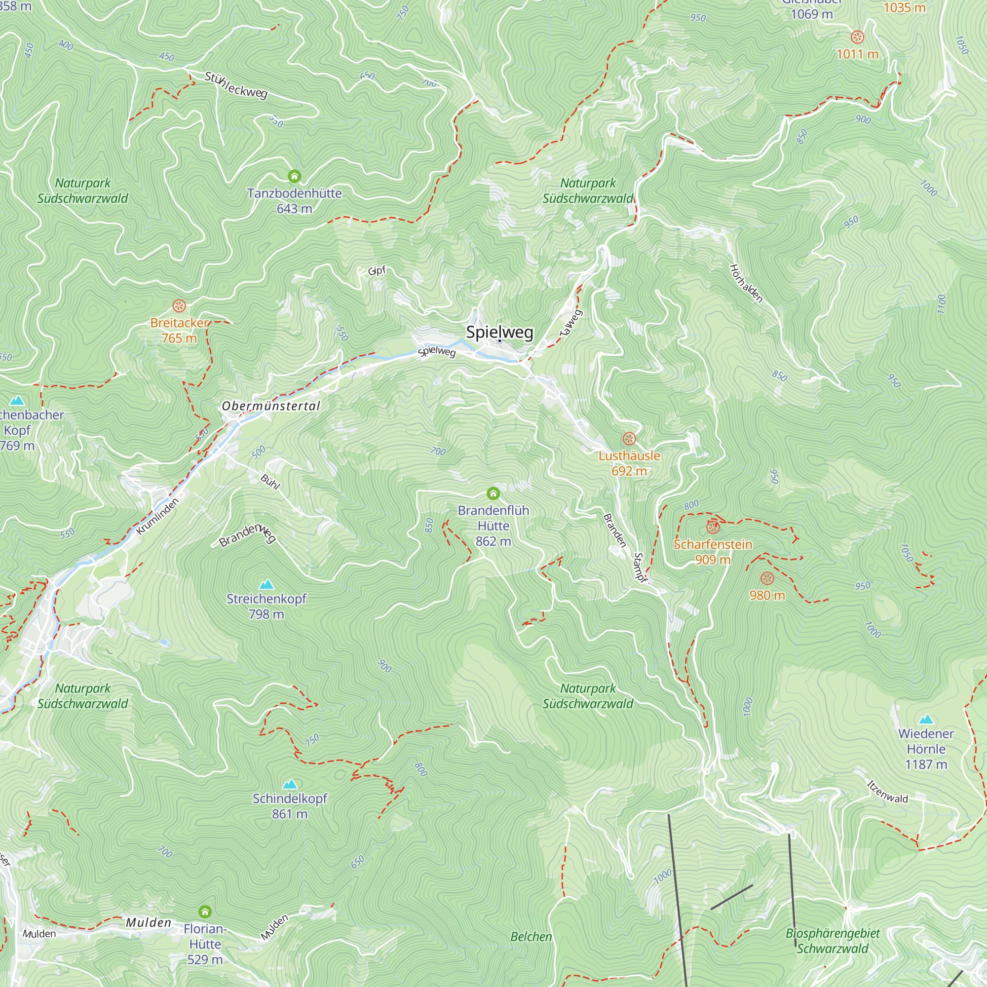 Brandenflüh Hütte map