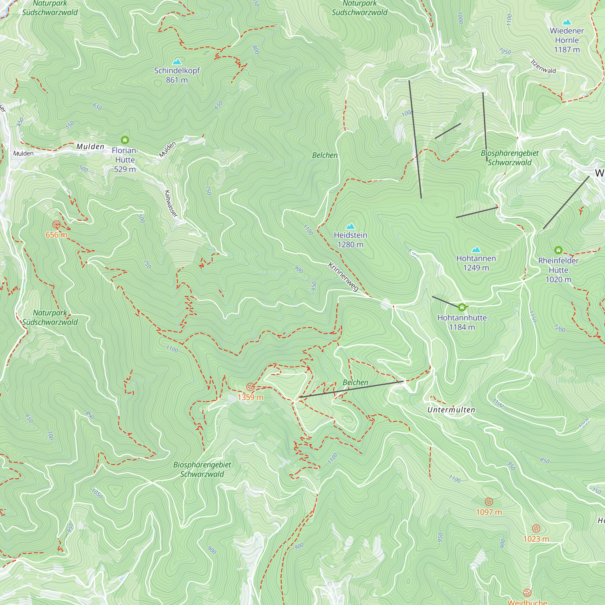 Rosenbächlehütte map