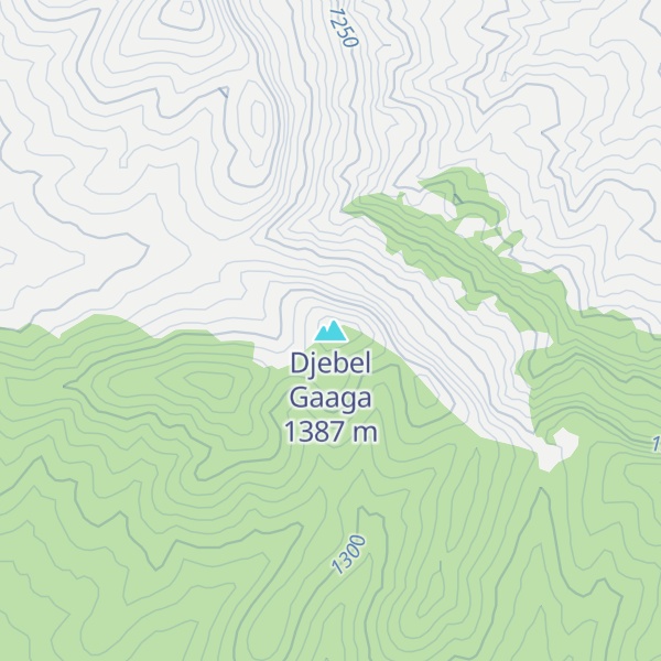 Map of Djebel Gaaga