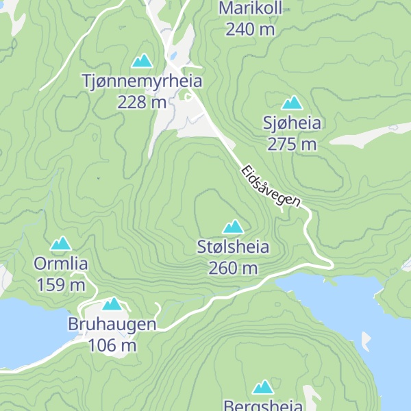 Map of Holmen