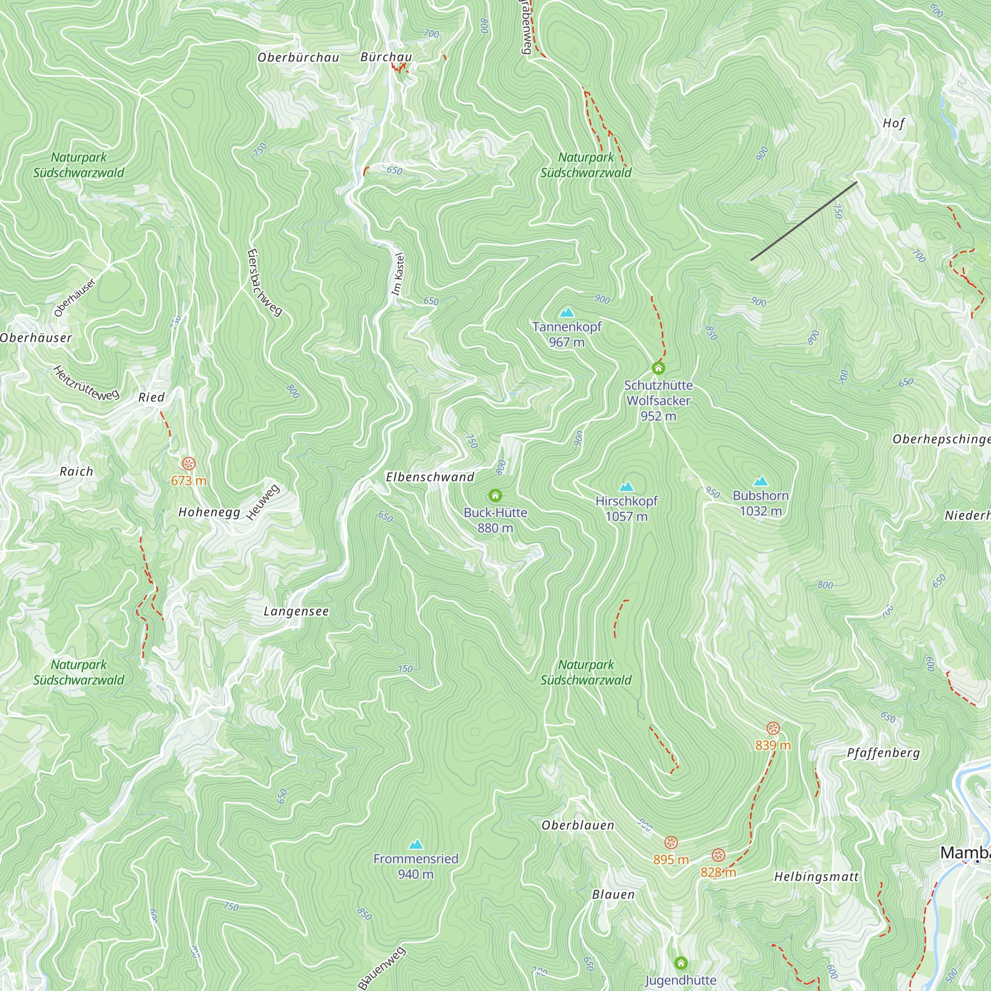 Buck-Hütte map