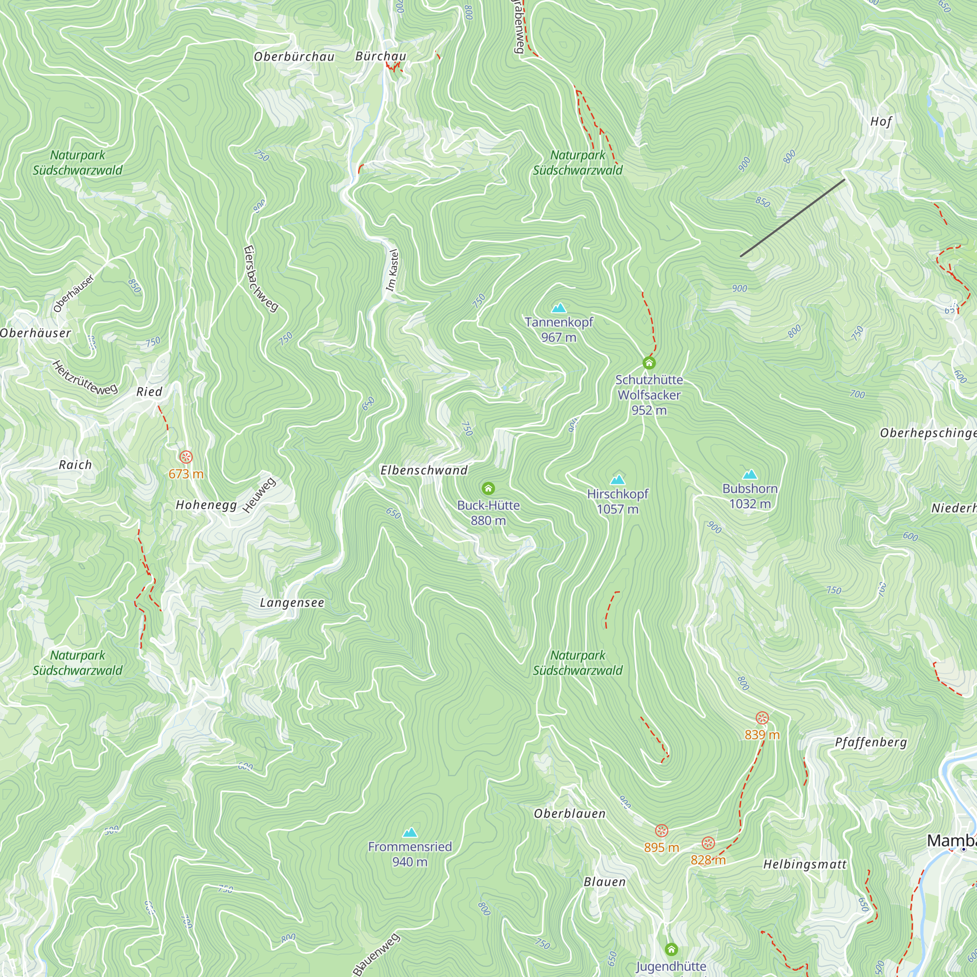 Buck-Hütte map