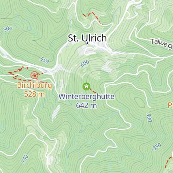 Map of Winterberghütte