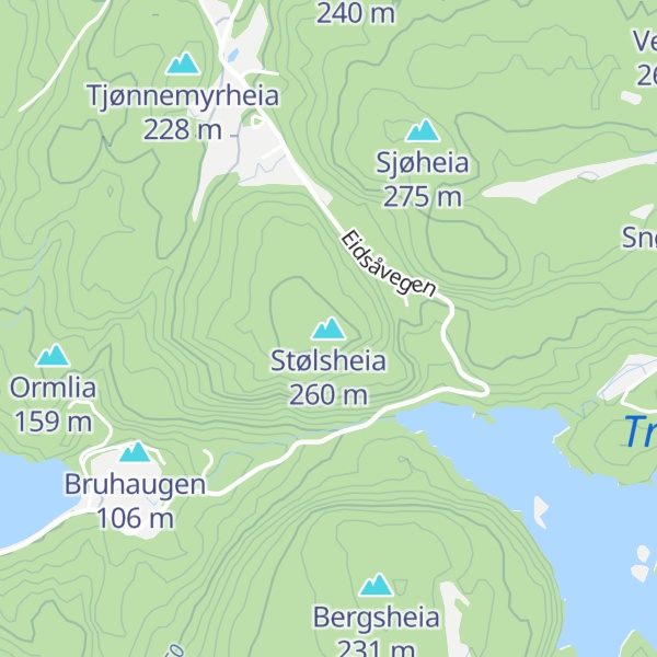 Map of Stølsheia