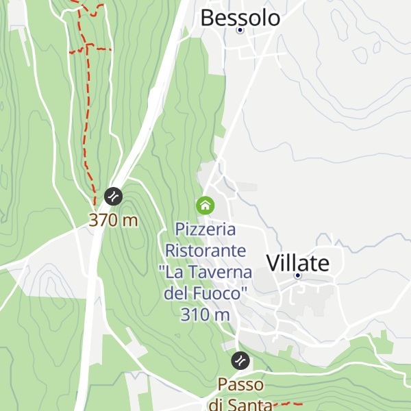 Map of Pizzeria Ristorante "La Taverna del Fuoco"