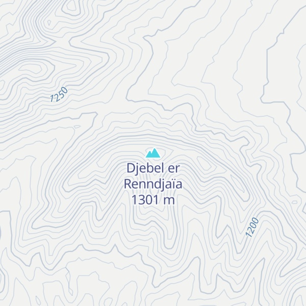 Map of Djebel er Renndjaïa