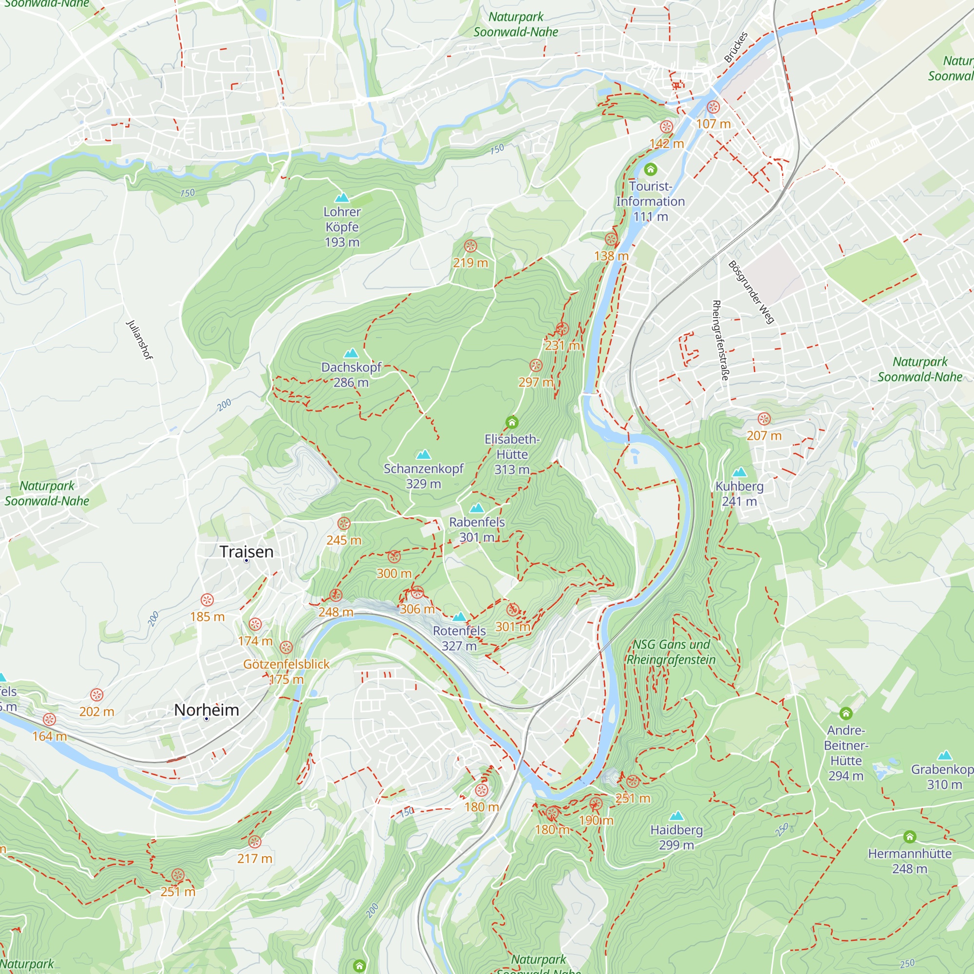 Martha-Hütte map