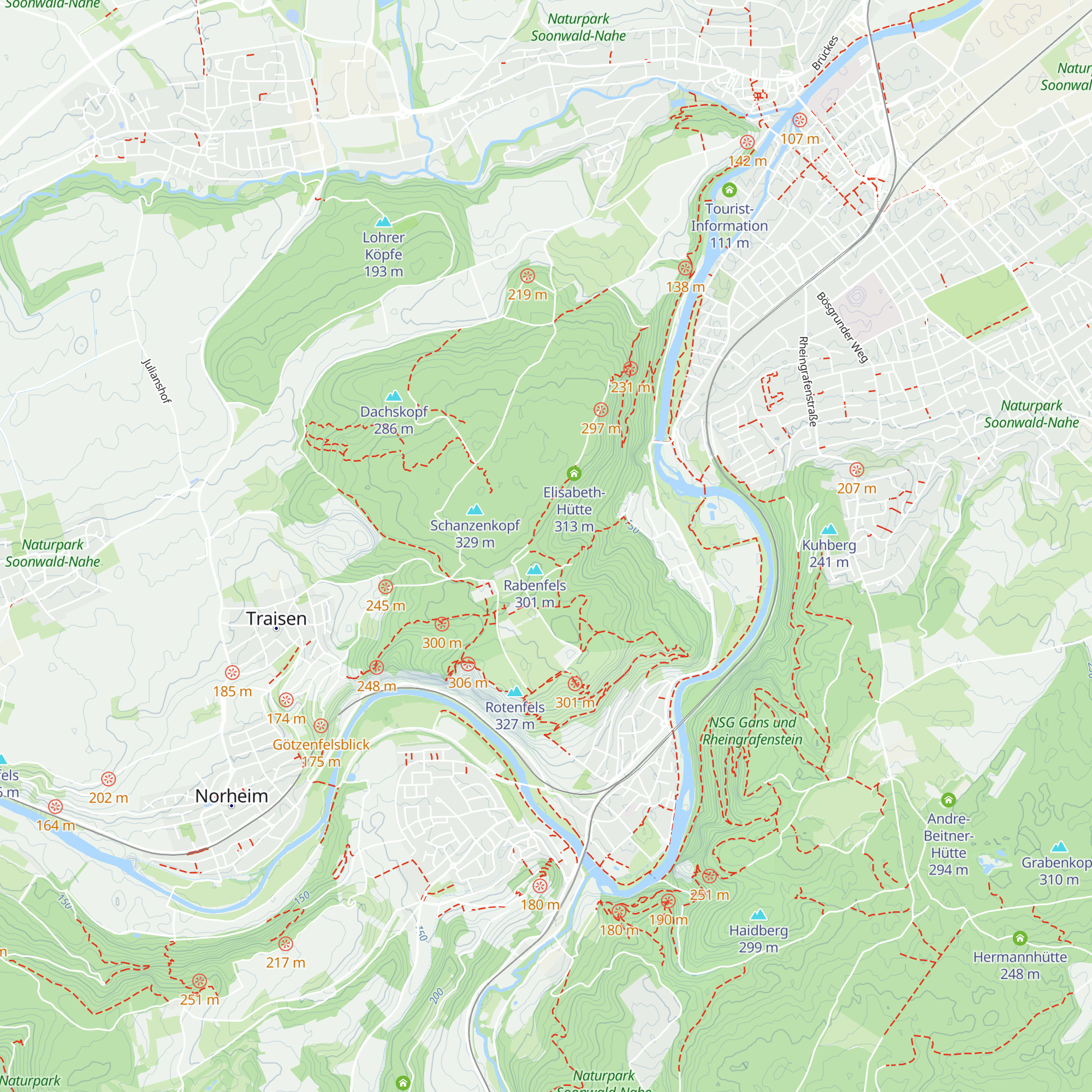 Martha-Hütte map