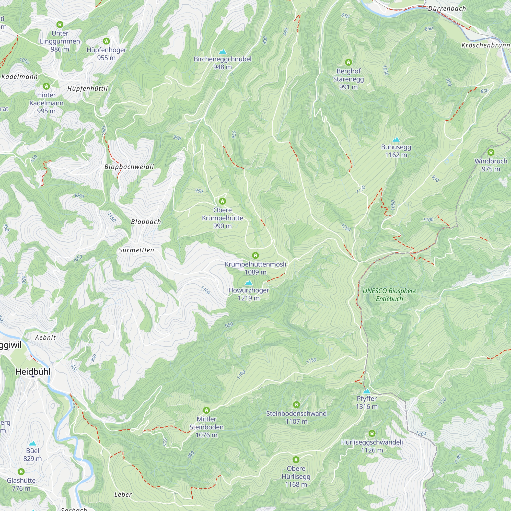 Krümpelhüttenmösli map