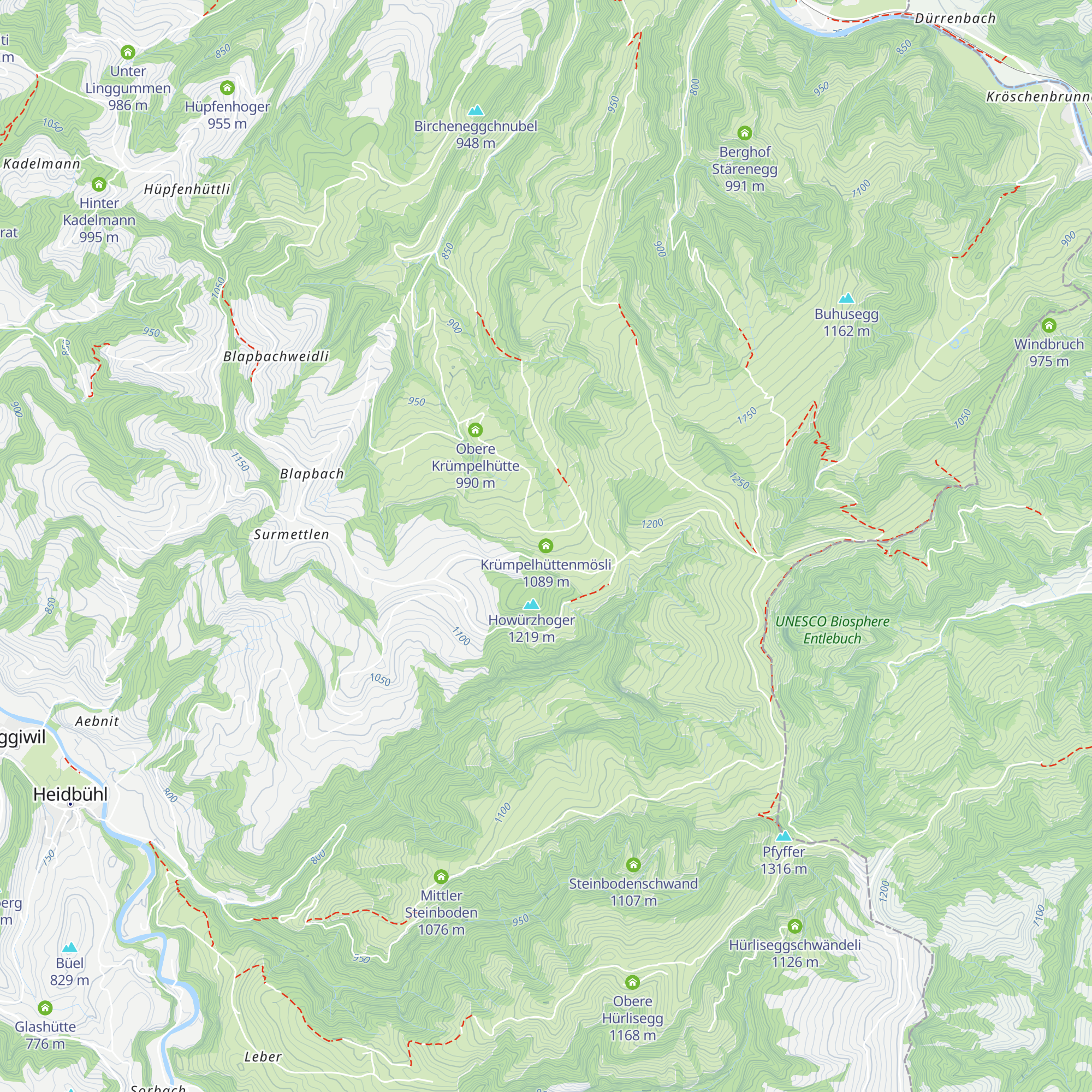 Krümpelhüttenmösli map