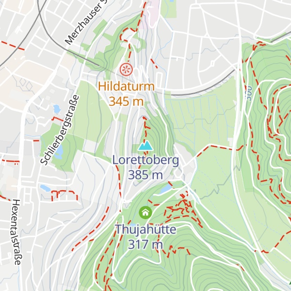 Map of Lorettoberg