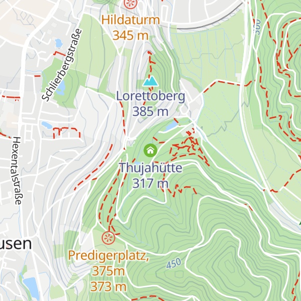 Map of Thujahütte